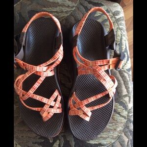 Chaco Orange Strappy Sandals